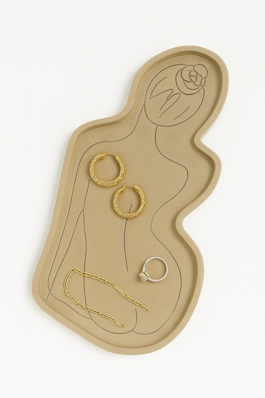 ALL OF ME CONCRETE TRINKET TRAY